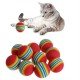 3lü Gökkuşağı Sünger Kedi Köpek Çiğneme Oyun Topu 4,2 cm 3lü Gökkuşağı Sünger Kedi Köpek Çiğneme Oyun Topu 4,2 cm
