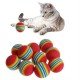 3lü Gökkuşağı Sünger Kedi Köpek Çiğneme Oyun Topu 4,2 cm 3lü Gökkuşağı Sünger Kedi Köpek Çiğneme Oyun Topu 4,2 cm