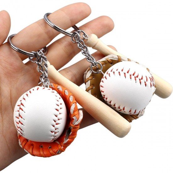 Gerçekçi Beyzbol Tasarımlı Şık Anahtarlık Kolye Çanta Süsü Baseball Keychain Gerçekçi Beyzbol Tasarımlı Şık Anahtarlık Kolye Çanta Süsü Baseball Keychain