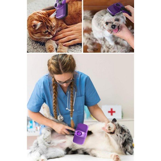 Otomatik Temizlenebilen Tuşlu Pratik Kedi Köpek Tüy Toplama Fırçası Otomatik Temizlenebilen Tuşlu Pratik Kedi Köpek Tüy Toplama Fırçası