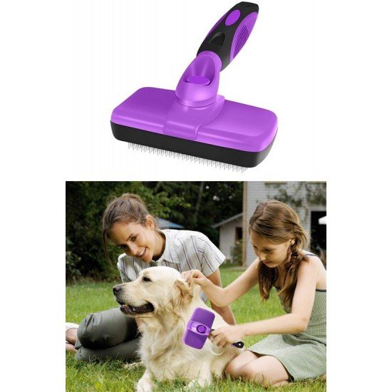 Otomatik Temizlenebilen Tuşlu Pratik Kedi Köpek Tüy Toplama Fırçası Otomatik Temizlenebilen Tuşlu Pratik Kedi Köpek Tüy Toplama Fırçası