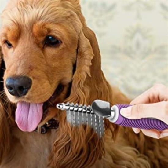 Düğüm Açıcı Pet Fırçası Emniyetli Uzun ve Çelik Dişli Kedi Köpek Tüy Kıtık Açma Tarağı Düğüm Açıcı Pet Fırçası Emniyetli Uzun ve Çelik Dişli Kedi Köpek Tüy Kıtık Açma Tarağı