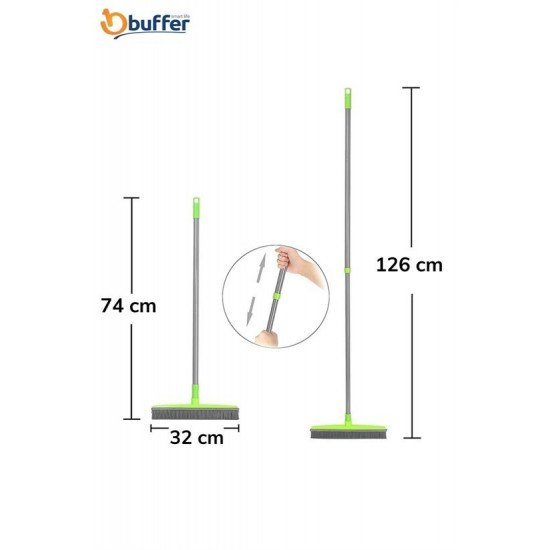Kauçuk Uçlu Teleskopik Saplı Uzayabilen Temizlik Fırçası