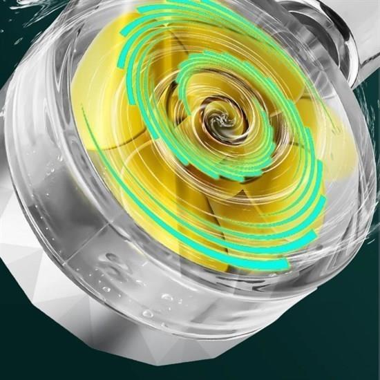 Turbo Pervaneli Su Tasarruflu 360 Derece Dönebilen Ayarlanabilir Tazyikli Duş Başlı Turbo Pervaneli Su Tasarruflu 360 Derece Dönebilen Ayarlanabilir Tazyikli Duş Başlı