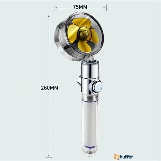 Turbo Pervaneli Su Tasarruflu 360 Derece Dönebilen Ayarlanabilir Tazyikli Duş Başlı Turbo Pervaneli Su Tasarruflu 360 Derece Dönebilen Ayarlanabilir Tazyikli Duş Başlı