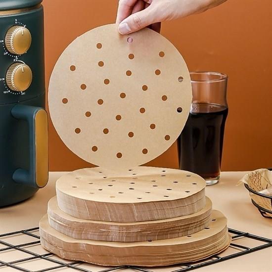 100 Adet  Airfryer Pişirme Kağıdı Tek Kullanımlık Hava Fritözü Yuvarlak Delikli Model 100 Adet  Airfryer Pişirme Kağıdı Tek Kullanımlık Hava Fritözü Yuvarlak Delikli Model