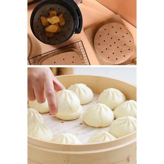 100 Adet  Airfryer Pişirme Kağıdı Tek Kullanımlık Hava Fritözü Yuvarlak Delikli Model 100 Adet  Airfryer Pişirme Kağıdı Tek Kullanımlık Hava Fritözü Yuvarlak Delikli Model