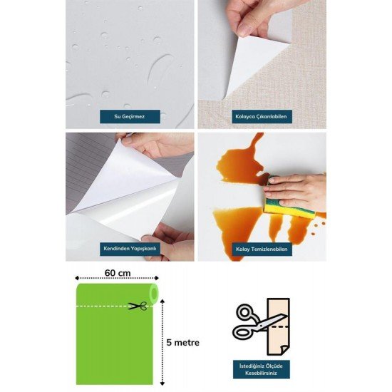 Mermer Desenli Masa Tezgah Mutfak Su Geçirmez Yapışkanlı Folyo Sticker Mavi 5x0,6m Mermer Desenli Masa Tezgah Mutfak Su Geçirmez Yapışkanlı Folyo Sticker Mavi 5x0,6m