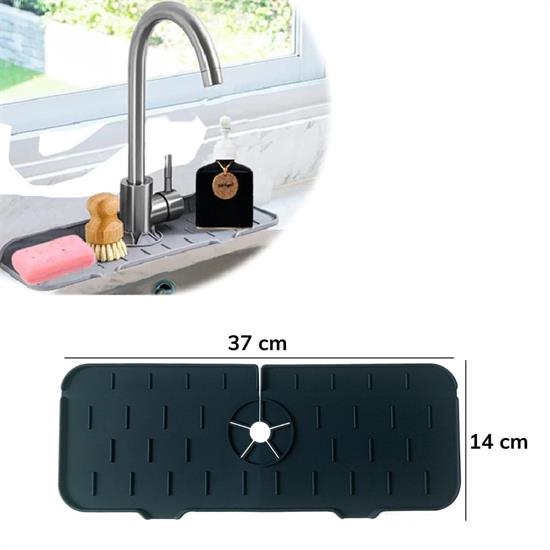 Lavabo İçin Silikon Esnek Mat Musluk Sapı Damlama Tutucu Raf Mutfak Tezgahı Sıçrama Koruma Lavabo İçin Silikon Esnek Mat Musluk Sapı Damlama Tutucu Raf Mutfak Tezgahı Sıçrama Koruma