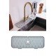 Lavabo İçin Silikon Esnek Mat Musluk Sapı Damlama Tutucu Raf Mutfak Tezgahı Sıçrama Koruma Lavabo İçin Silikon Esnek Mat Musluk Sapı Damlama Tutucu Raf Mutfak Tezgahı Sıçrama Koruma