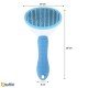 Kedi Köpek Tüy Toplayıcı Kendini Temizleyebilen Ergonomik Saplı Evcil Hayvan Tarağı Mavi 