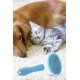 Kedi Köpek Tüy Toplayıcı Kendini Temizleyebilen Ergonomik Saplı Evcil Hayvan Tarağı Mavi 