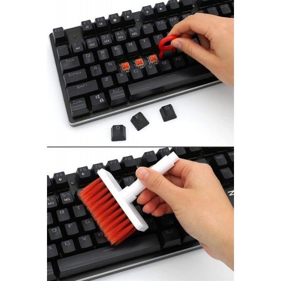 Çok Amaçlı Kırmızı Hassas Fırça Başlıklı Bilgisayar Laptop Temizleme Fırçası Çok Amaçlı Kırmızı Hassas Fırça Başlıklı Bilgisayar Laptop Temizleme Fırçası