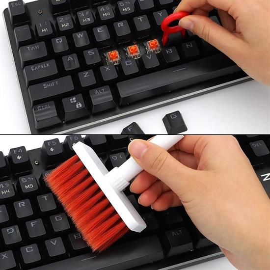 Çok Amaçlı Kırmızı Hassas Fırça Başlıklı Bilgisayar Laptop Temizleme Fırçası Çok Amaçlı Kırmızı Hassas Fırça Başlıklı Bilgisayar Laptop Temizleme Fırçası