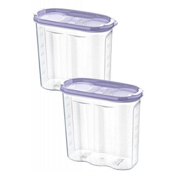 2 Kapaklı Ölçekli Erzak Kuru Gıda Saklama Kutusu Kabı 2,4 Litre-SA940 2 Kapaklı Ölçekli Erzak Kuru Gıda Saklama Kutusu Kabı 2,4 Litre-SA940