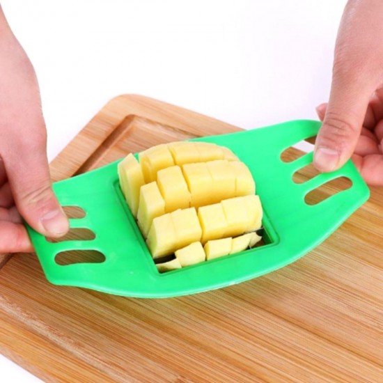 Kare Dizayn Pratik Kolay Patates Dilimeme Aleti Aparatı Bıçağı Kare Dizayn Pratik Kolay Patates Dilimeme Aleti Aparatı Bıçağı