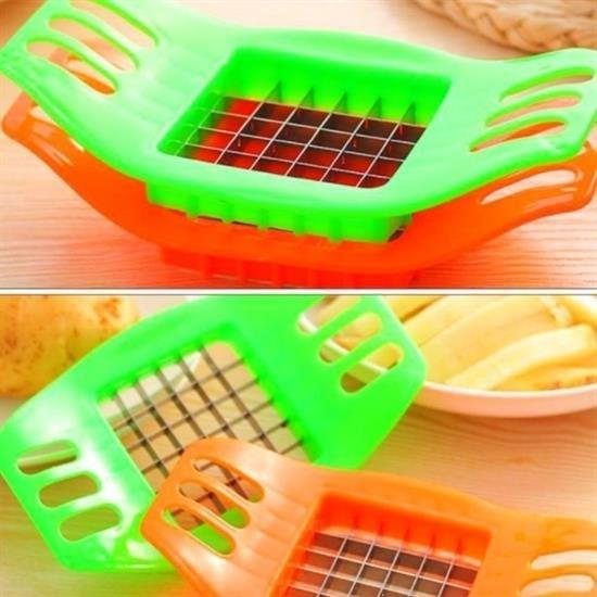 Kare Dizayn Pratik Kolay Patates Dilimeme Aleti Aparatı Bıçağı Kare Dizayn Pratik Kolay Patates Dilimeme Aleti Aparatı Bıçağı