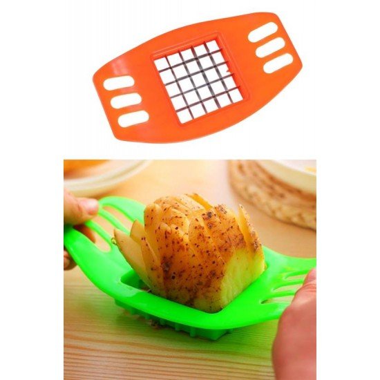Kare Dizayn Pratik Kolay Patates Dilimeme Aleti Aparatı Bıçağı Kare Dizayn Pratik Kolay Patates Dilimeme Aleti Aparatı Bıçağı