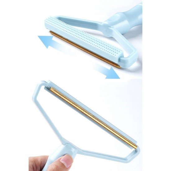 Çift Taraflı Elbise Kazak Plastik Kumaş Tüy Alma ve Tiftik Temizleyici Toplayıcı Taşınabilir