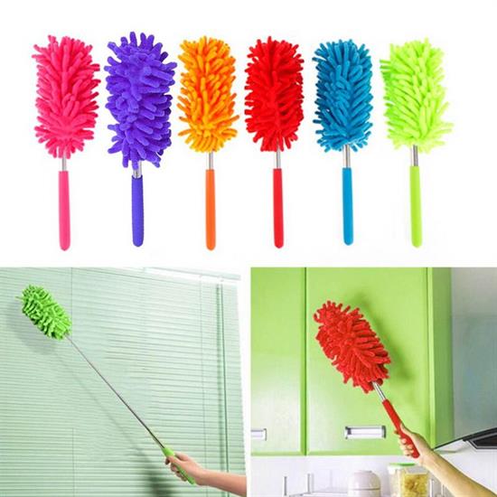 Teleskopik Mikrofiber Pratik Uzayabilen Toz Alma Fırçası Aparatı Teleskopik Mikrofiber Pratik Uzayabilen Toz Alma Fırçası Aparatı