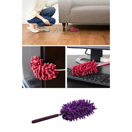 Teleskopik Mikrofiber Pratik Uzayabilen Toz Alma Fırçası Aparatı Teleskopik Mikrofiber Pratik Uzayabilen Toz Alma Fırçası Aparatı