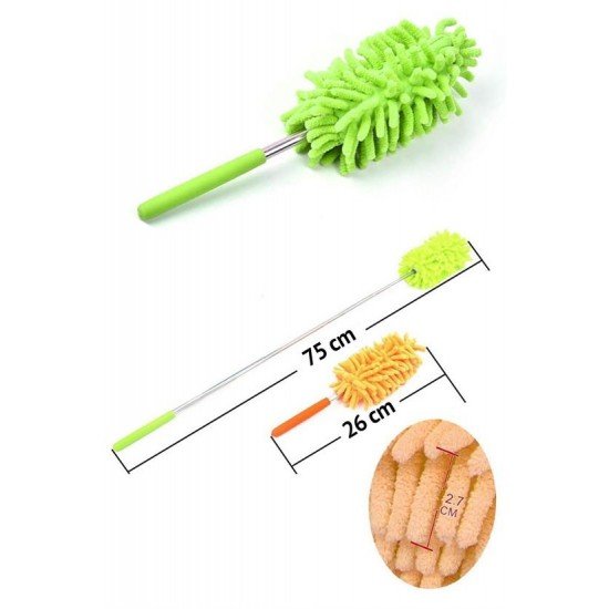 Teleskopik Mikrofiber Pratik Uzayabilen Toz Alma Fırçası Aparatı Teleskopik Mikrofiber Pratik Uzayabilen Toz Alma Fırçası Aparatı