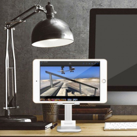 Beyaz Aynalı Cep Telefonu Sabitleyici Stand Katlanabilir Ayarlanabilir Telefon Standı Beyaz Aynalı Cep Telefonu Sabitleyici Stand Katlanabilir Ayarlanabilir Telefon Standı