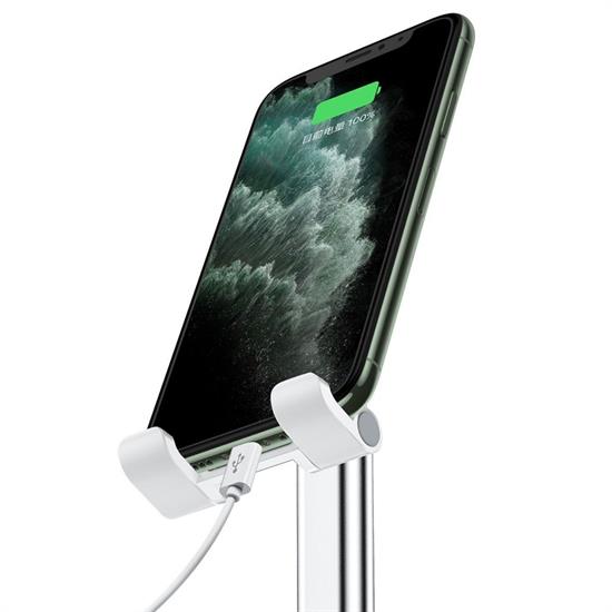 Beyaz Aynalı Cep Telefonu Sabitleyici Stand Katlanabilir Ayarlanabilir Telefon Standı Beyaz Aynalı Cep Telefonu Sabitleyici Stand Katlanabilir Ayarlanabilir Telefon Standı