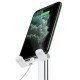 Beyaz Aynalı Cep Telefonu Sabitleyici Stand Katlanabilir Ayarlanabilir Telefon Standı Beyaz Aynalı Cep Telefonu Sabitleyici Stand Katlanabilir Ayarlanabilir Telefon Standı