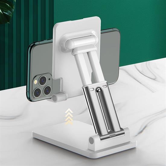 Beyaz Aynalı Cep Telefonu Sabitleyici Stand Katlanabilir Ayarlanabilir Telefon Standı Beyaz Aynalı Cep Telefonu Sabitleyici Stand Katlanabilir Ayarlanabilir Telefon Standı