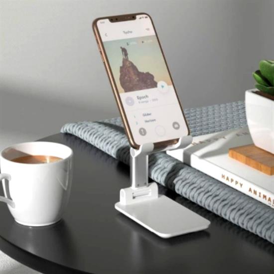 Beyaz Aynalı Cep Telefonu Sabitleyici Stand Katlanabilir Ayarlanabilir Telefon Standı Beyaz Aynalı Cep Telefonu Sabitleyici Stand Katlanabilir Ayarlanabilir Telefon Standı