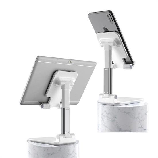 Beyaz Aynalı Cep Telefonu Sabitleyici Stand Katlanabilir Ayarlanabilir Telefon Standı Beyaz Aynalı Cep Telefonu Sabitleyici Stand Katlanabilir Ayarlanabilir Telefon Standı