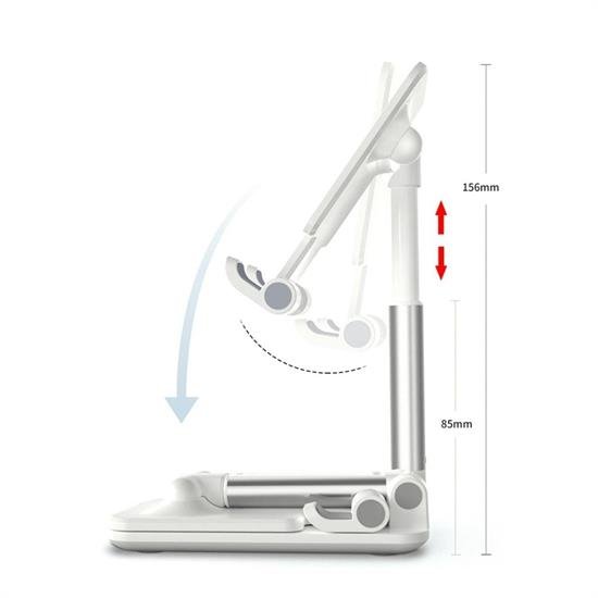 Beyaz Aynalı Cep Telefonu Sabitleyici Stand Katlanabilir Ayarlanabilir Telefon Standı Beyaz Aynalı Cep Telefonu Sabitleyici Stand Katlanabilir Ayarlanabilir Telefon Standı