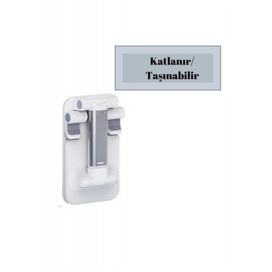 Beyaz Aynalı Cep Telefonu Sabitleyici Stand Katlanabilir Ayarlanabilir Telefon Standı Beyaz Aynalı Cep Telefonu Sabitleyici Stand Katlanabilir Ayarlanabilir Telefon Standı