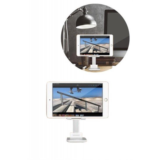 Beyaz Aynalı Cep Telefonu Sabitleyici Stand Katlanabilir Ayarlanabilir Telefon Standı Beyaz Aynalı Cep Telefonu Sabitleyici Stand Katlanabilir Ayarlanabilir Telefon Standı