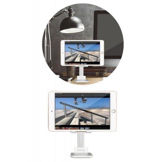 Beyaz Aynalı Cep Telefonu Sabitleyici Stand Katlanabilir Ayarlanabilir Telefon Standı Beyaz Aynalı Cep Telefonu Sabitleyici Stand Katlanabilir Ayarlanabilir Telefon Standı