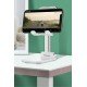 Beyaz Aynalı Cep Telefonu Sabitleyici Stand Katlanabilir Ayarlanabilir Telefon Standı Beyaz Aynalı Cep Telefonu Sabitleyici Stand Katlanabilir Ayarlanabilir Telefon Standı
