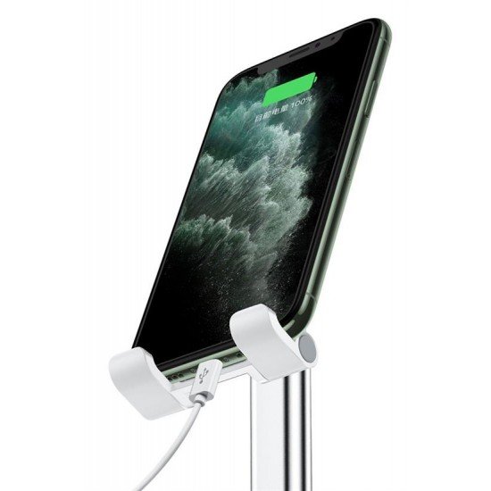 Beyaz Aynalı Cep Telefonu Sabitleyici Stand Katlanabilir Ayarlanabilir Telefon Standı Beyaz Aynalı Cep Telefonu Sabitleyici Stand Katlanabilir Ayarlanabilir Telefon Standı