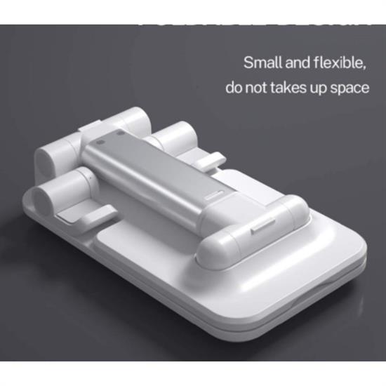 Beyaz Aynalı Cep Telefonu Sabitleyici Stand Katlanabilir Ayarlanabilir Telefon Standı Beyaz Aynalı Cep Telefonu Sabitleyici Stand Katlanabilir Ayarlanabilir Telefon Standı