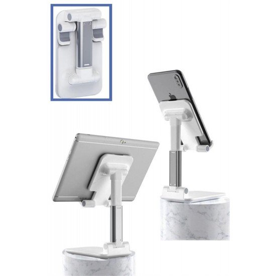 Beyaz Aynalı Cep Telefonu Sabitleyici Stand Katlanabilir Ayarlanabilir Telefon Standı Beyaz Aynalı Cep Telefonu Sabitleyici Stand Katlanabilir Ayarlanabilir Telefon Standı