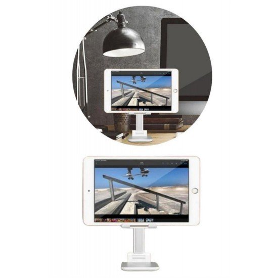 Beyaz Aynalı Cep Telefonu Sabitleyici Stand Katlanabilir Ayarlanabilir Telefon Standı Beyaz Aynalı Cep Telefonu Sabitleyici Stand Katlanabilir Ayarlanabilir Telefon Standı