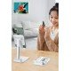 Beyaz Aynalı Cep Telefonu Sabitleyici Stand Katlanabilir Ayarlanabilir Telefon Standı Beyaz Aynalı Cep Telefonu Sabitleyici Stand Katlanabilir Ayarlanabilir Telefon Standı