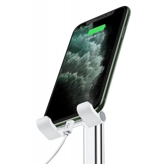 Beyaz Aynalı Cep Telefonu Sabitleyici Stand Katlanabilir Ayarlanabilir Telefon Standı Beyaz Aynalı Cep Telefonu Sabitleyici Stand Katlanabilir Ayarlanabilir Telefon Standı
