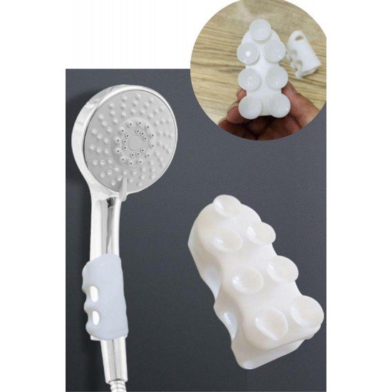 Su Geçirmeyen Dayanıklı Kancalı Banyo Duş Başlığı Askı Tutucu Silikon Güçlü Vantuz Vakum Aparatı Su Geçirmeyen Dayanıklı Kancalı Banyo Duş Başlığı Askı Tutucu Silikon Güçlü Vantuz Vakum Aparatı