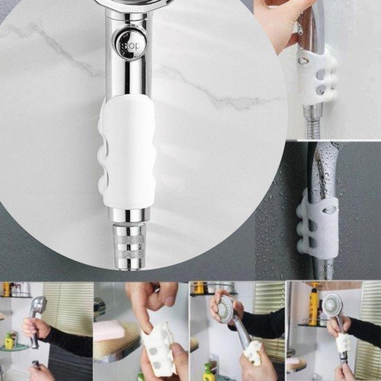 Su Geçirmeyen Dayanıklı Kancalı Banyo Duş Başlığı Askı Tutucu Silikon Güçlü Vantuz Vakum Aparatı Su Geçirmeyen Dayanıklı Kancalı Banyo Duş Başlığı Askı Tutucu Silikon Güçlü Vantuz Vakum Aparatı