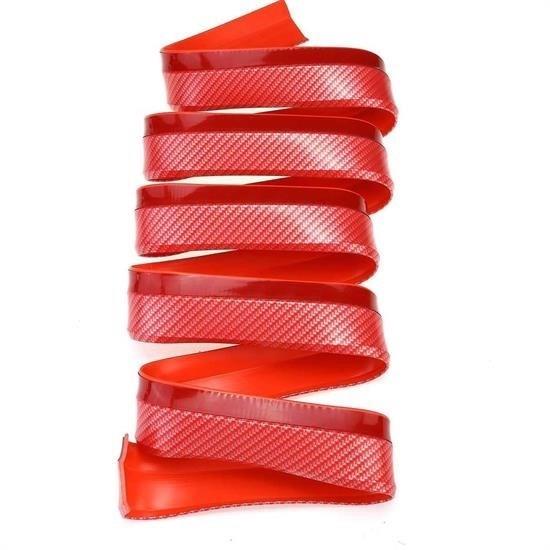 Kırmızı Renkli 2,5 Metre Araba Oto Ön Tampon Koruyucu Kauçuk Pratik Tampon Şerit Bant Döşeme Kiti Kırmızı Renkli 2,5 Metre Araba Oto Ön Tampon Koruyucu Kauçuk Pratik Tampon Şerit Bant Döşeme Kiti