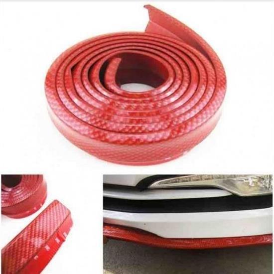 Kırmızı Renkli 2,5 Metre Araba Oto Ön Tampon Koruyucu Kauçuk Pratik Tampon Şerit Bant Döşeme Kiti Kırmızı Renkli 2,5 Metre Araba Oto Ön Tampon Koruyucu Kauçuk Pratik Tampon Şerit Bant Döşeme Kiti