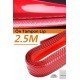 Kırmızı Renkli 2,5 Metre Araba Oto Ön Tampon Koruyucu Kauçuk Pratik Tampon Şerit Bant Döşeme Kiti Kırmızı Renkli 2,5 Metre Araba Oto Ön Tampon Koruyucu Kauçuk Pratik Tampon Şerit Bant Döşeme Kiti