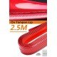 Kırmızı Renkli 2,5 Metre Araba Oto Ön Tampon Koruyucu Kauçuk Pratik Tampon Şerit Bant Döşeme Kiti Kırmızı Renkli 2,5 Metre Araba Oto Ön Tampon Koruyucu Kauçuk Pratik Tampon Şerit Bant Döşeme Kiti
