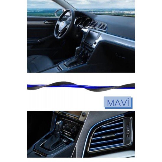 Mavi Araba Oto Trim Dekorasyon Şeridi Kauçuk Elastik Kolay Kurulum 5 metre Şerit Bant Mavi Araba Oto Trim Dekorasyon Şeridi Kauçuk Elastik Kolay Kurulum 5 metre Şerit Bant